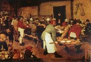 Pieter Bruegel Farmer wedding oil painting artist